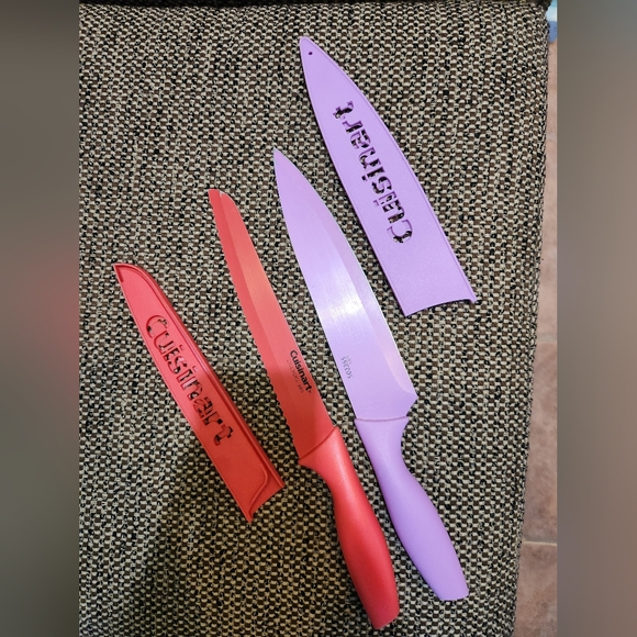 Cuisinart Red and Purple Knife Set - Picture 4 of 4